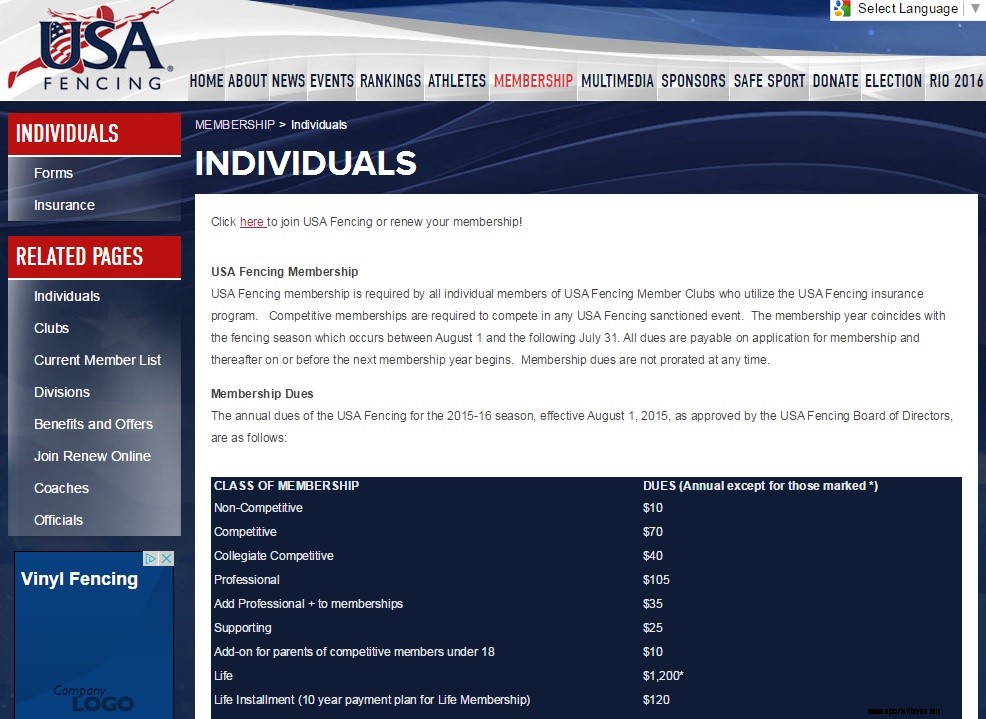 USFA Membership 2015-2016 – IMPORTANT!