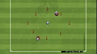 5 v 2 to 2 v 1 Small Sided Passing and Receiving Game