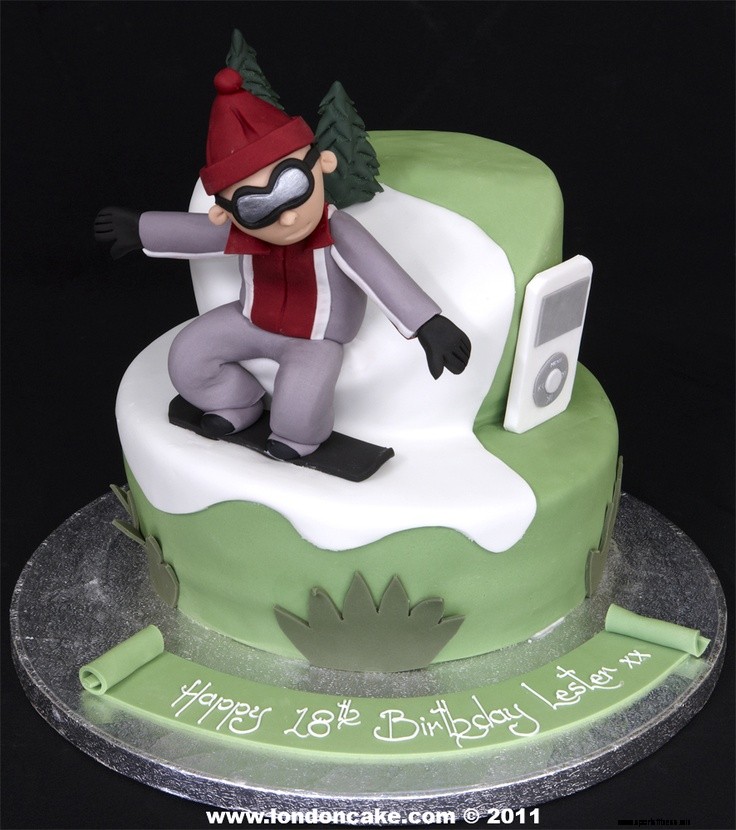 23 Snowboard Cakes Perfect For Those Who Eat, Drink, And Sleep Snowboarding