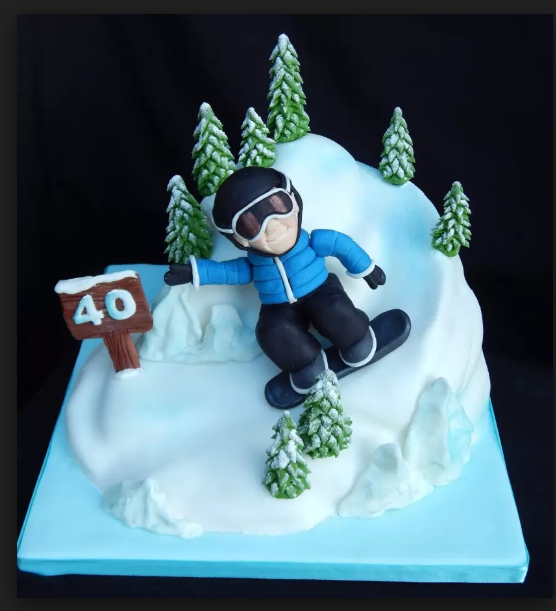23 Snowboard Cakes Perfect For Those Who Eat, Drink, And Sleep Snowboarding