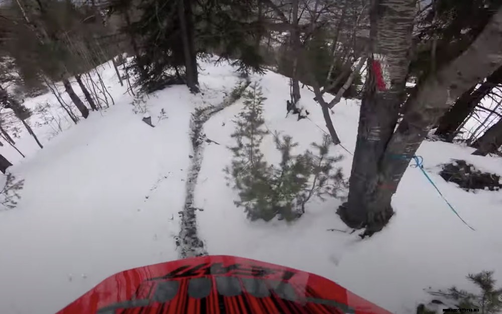 Mountain Biking In Pila | Watch This Snowy POV Video From Oscar Härnström