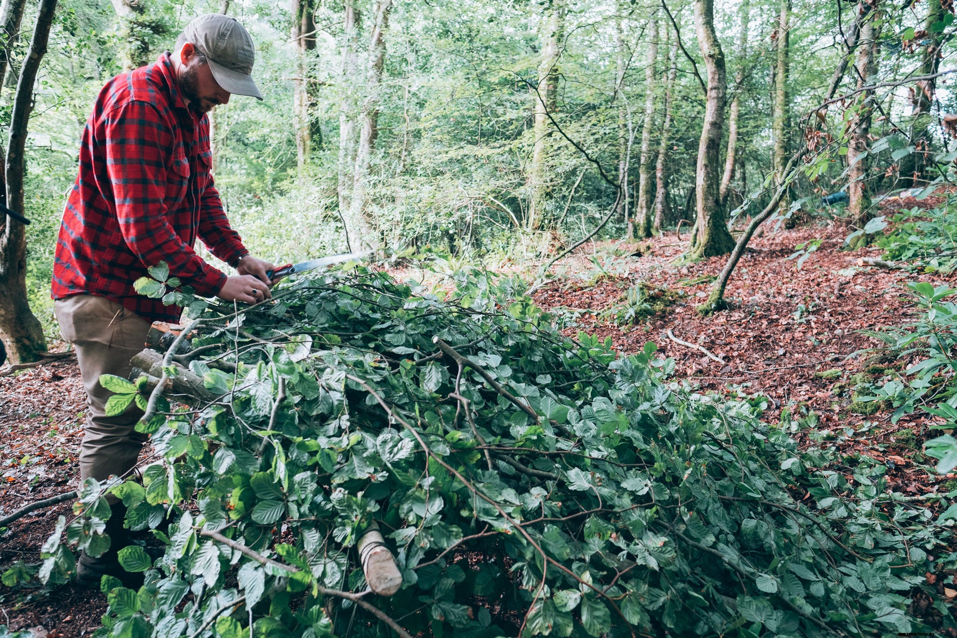Filson x OM | Watch Bushcraft Expert Thom Hunt Reflect On The Art Of Building Shelter