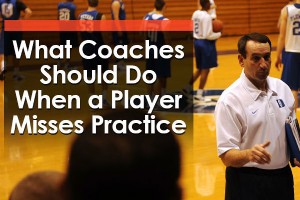 O que os treinadores devem fazer quando um jogador perde o treino 
