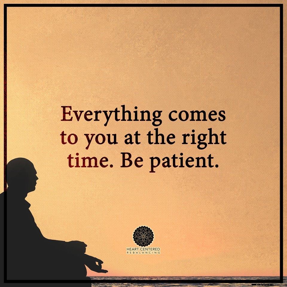 vær tålmodig