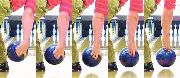 Sean Hands bowling follow thru
