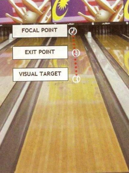 3 point trageting target line bowling færdighed