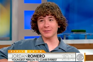 Nuorin Everestin kiipeäjä | Jordan Romero maailman korkeimman vuoren huipulla klo 13 