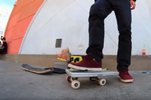 Kan du bruge en Apple Mac Book Pro på £1.500 som et skateboard? 