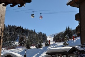 Courchevel verkennen na het skiën 