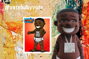 Der Maskottchen-Charakter von Da Baby hilft bei der Wahl bei den US-Wahlen